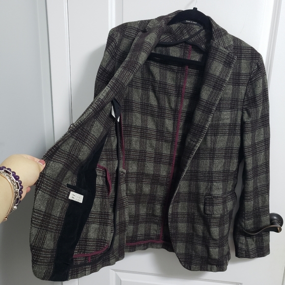 TAGLIATORE Plaid Blazer Jacket - Picture 7 of 15